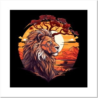 Lion Safari Animal Beauty Nature Wildlife Discovery Posters and Art